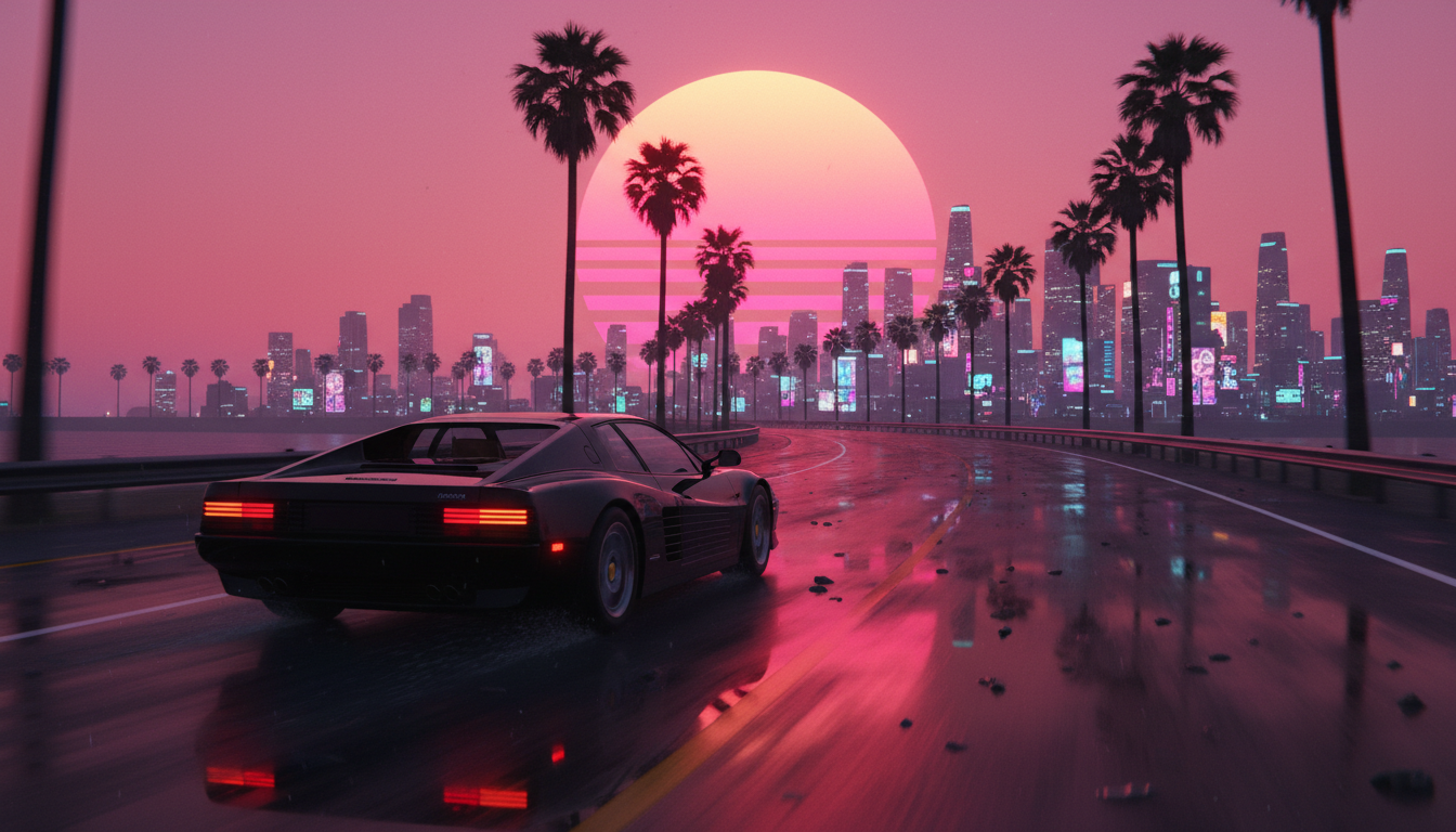 Your Outrun Aesthetic Guide to a Neon-Soaked Future Featured Image