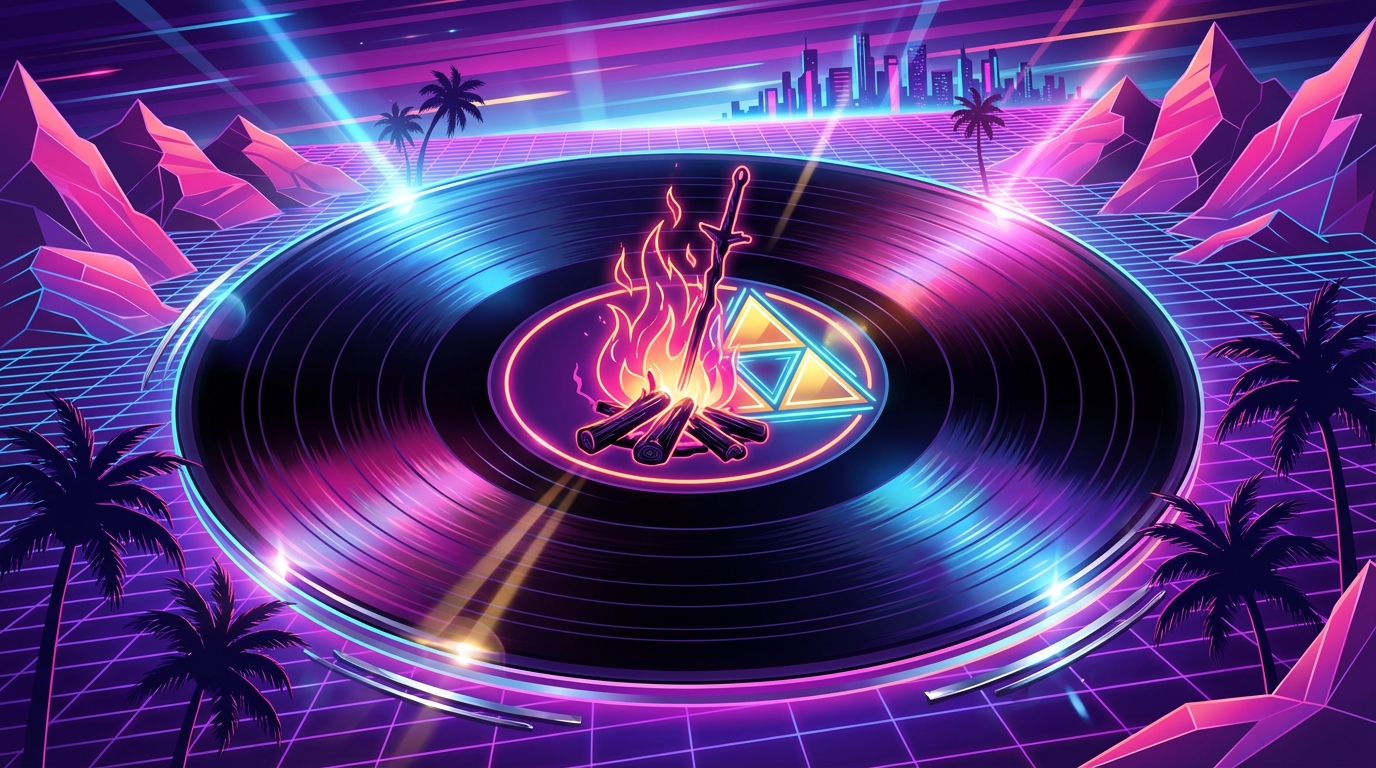 Dark Souls and Zelda Synthwave Vinyl Gems