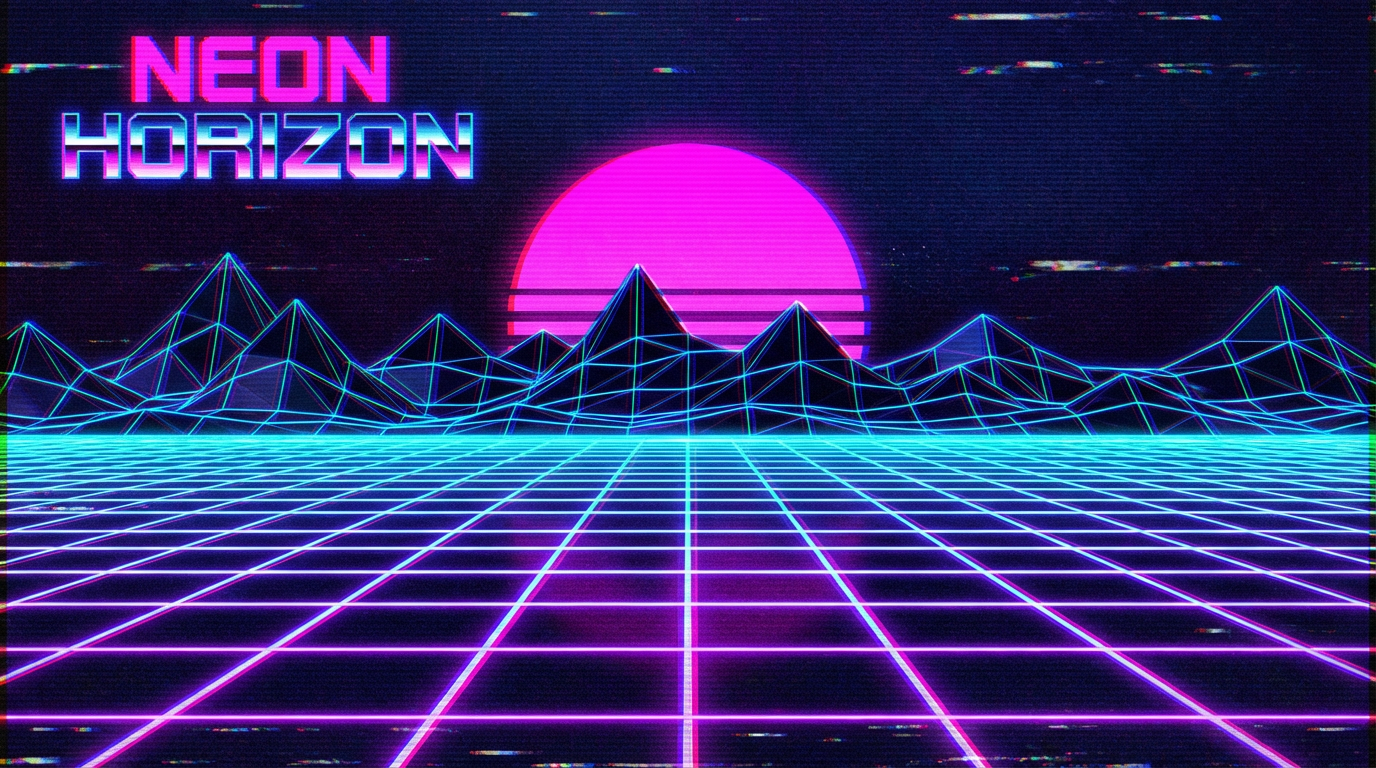 How To Create Your Own Rad Synthwave Art From Scratch Applying VHS Textures And Chromatic Aberration