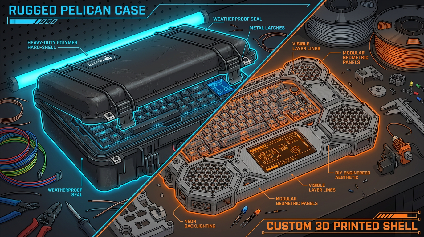 How To Build Your Own Retrofuturistic DIY Cyberdeck Choosing Rugged Pelican Cases Or 3D Printed Shells