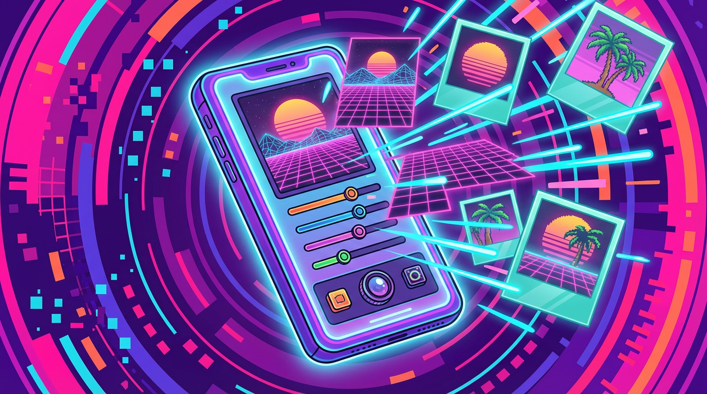 How To Turn Your Smartphone Into A Neon Drenched Time Machine Featured Image