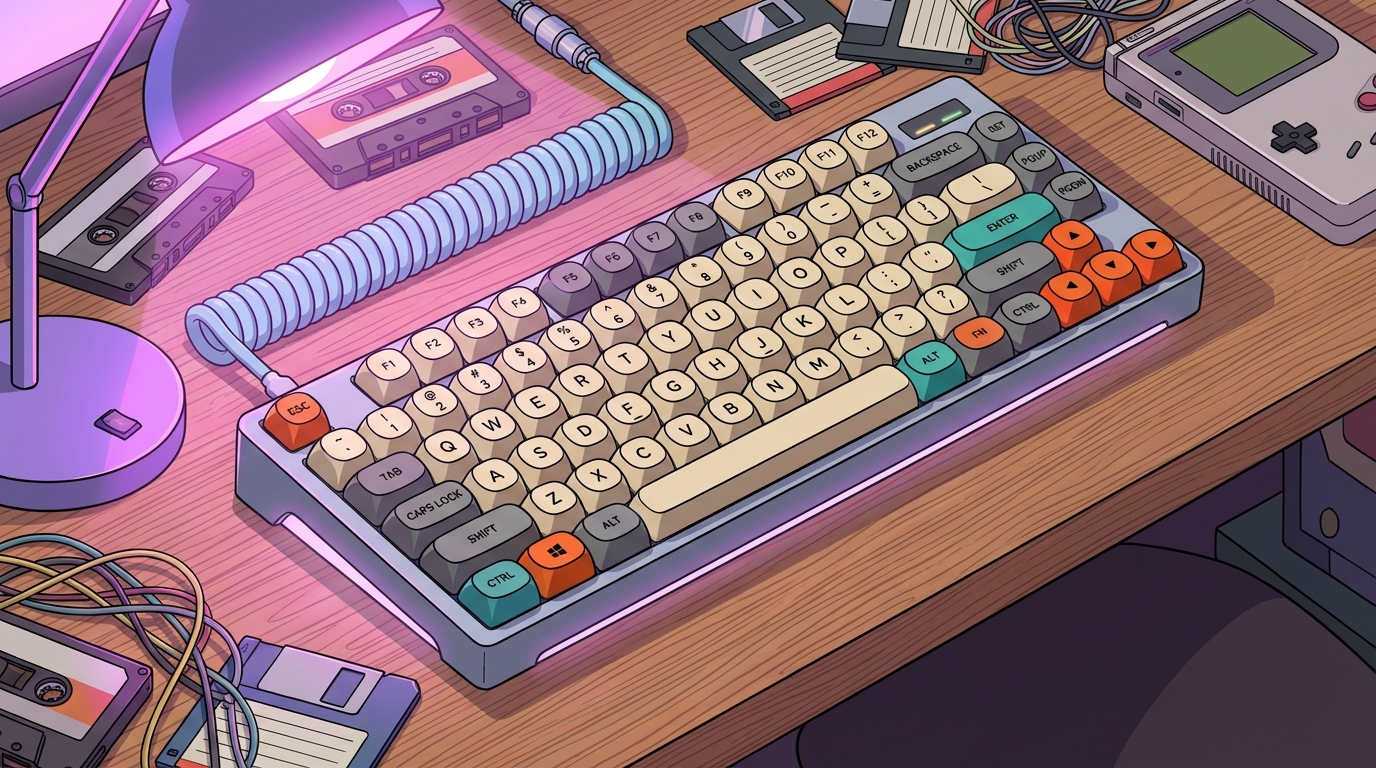 Level Up Your Desk With Custom Retro Keycaps Featured Image