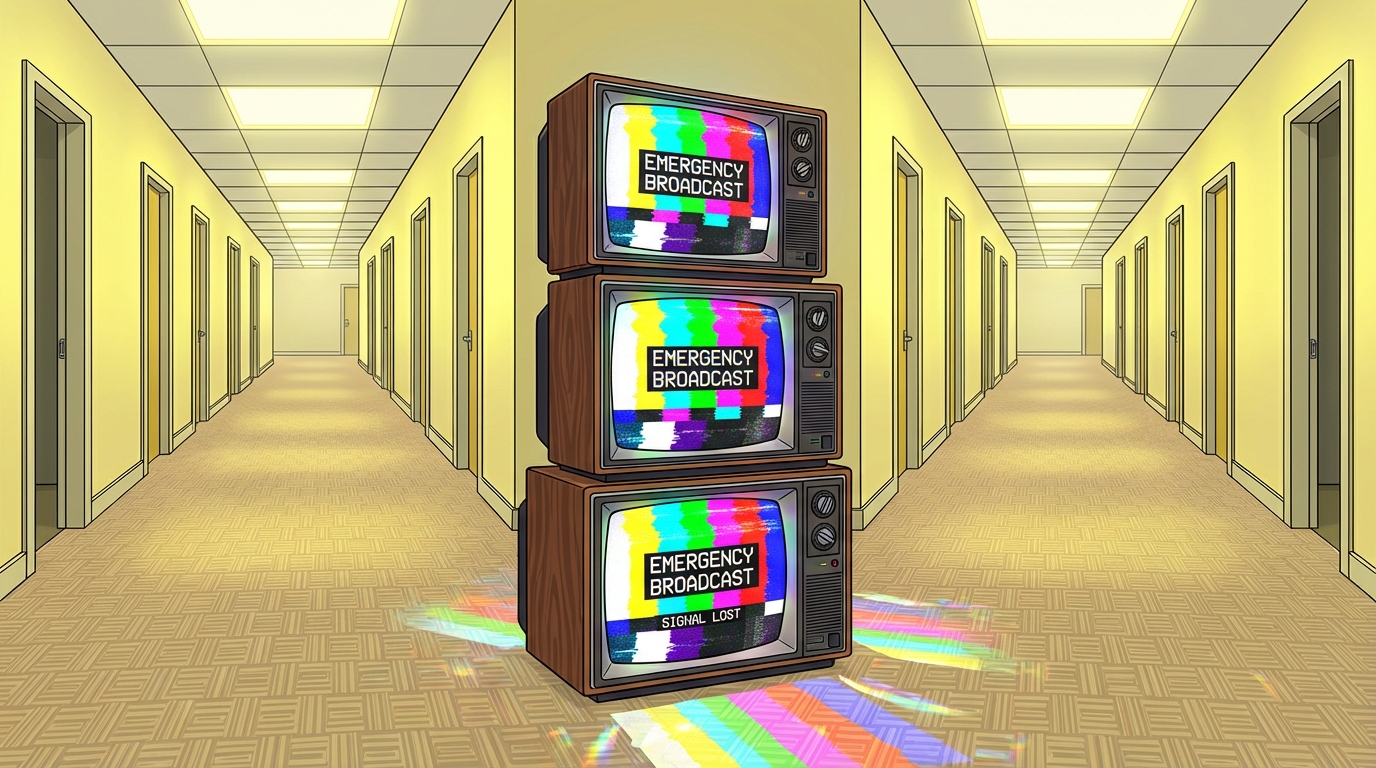 Liminal Spaces And Corrupted Emergency Broadcasts