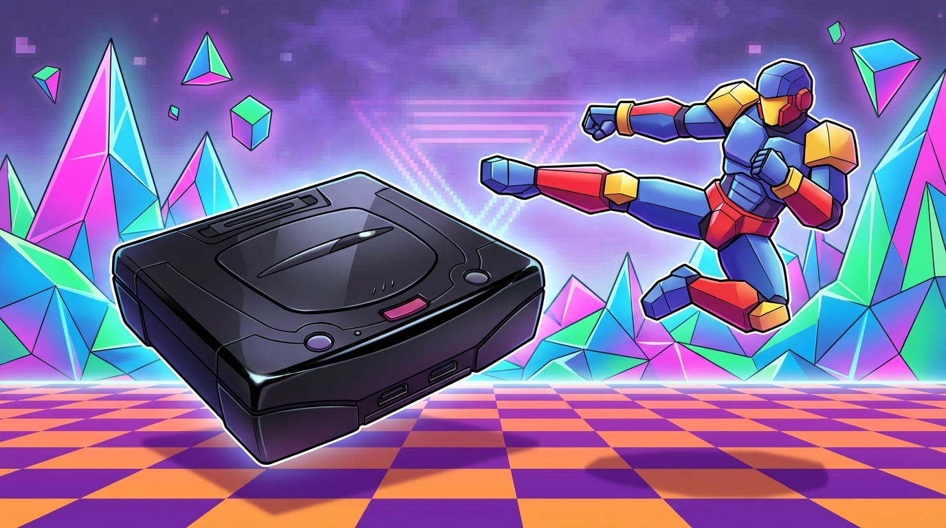 The Radical World Of Sega Saturn Box Art Aesthetics Low Poly Beauty And Early 3D Render Styles