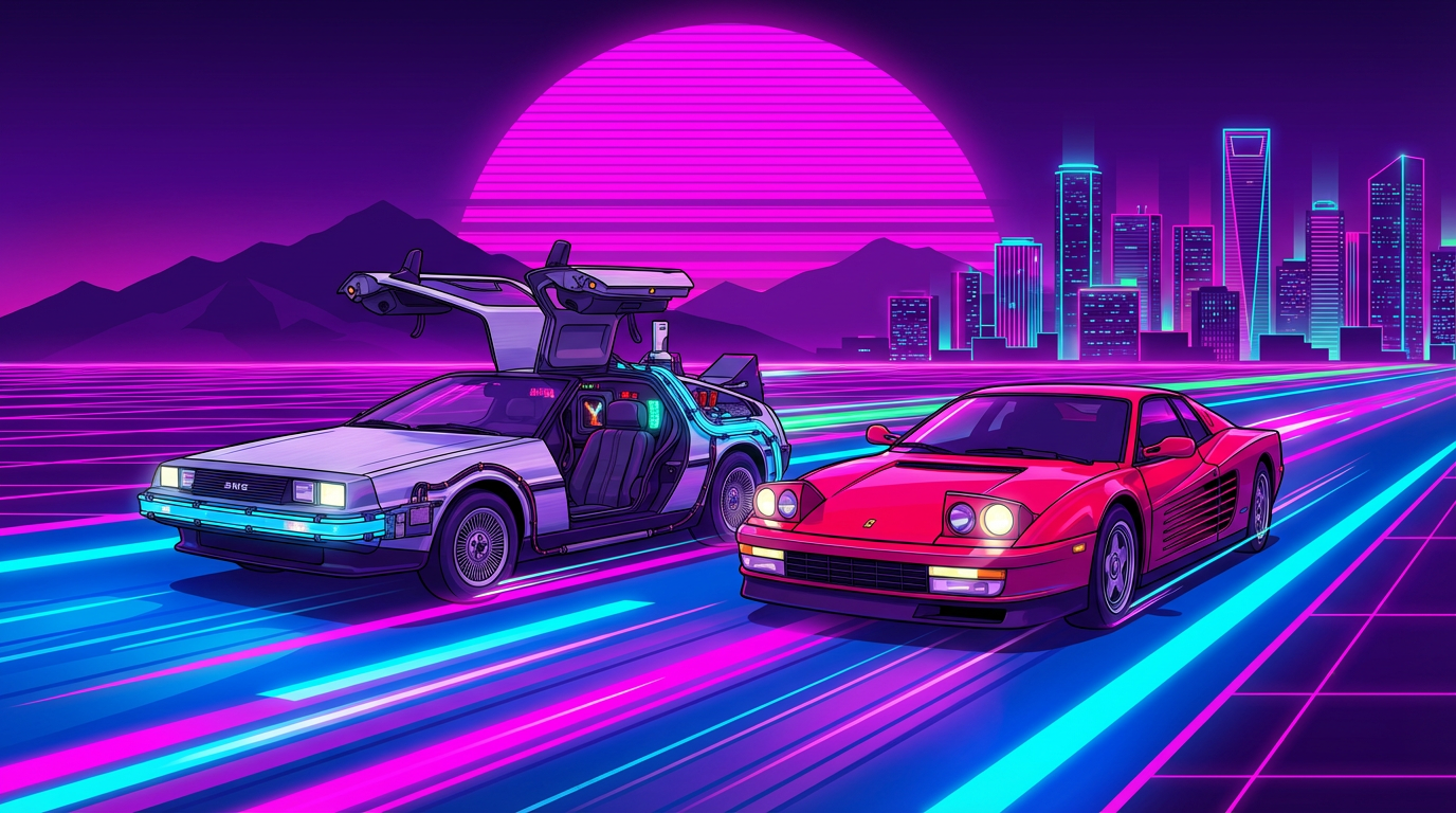 Neon Dreams And Digital Speedways: The Most Iconic Synthwave Cars Featured Image