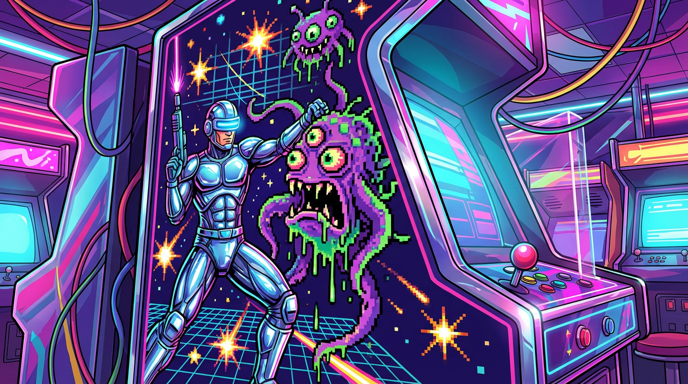 Neon Dreams And Pixelated Screams The Rad World Of Vintage Arcade Cabinet Art Featured Image