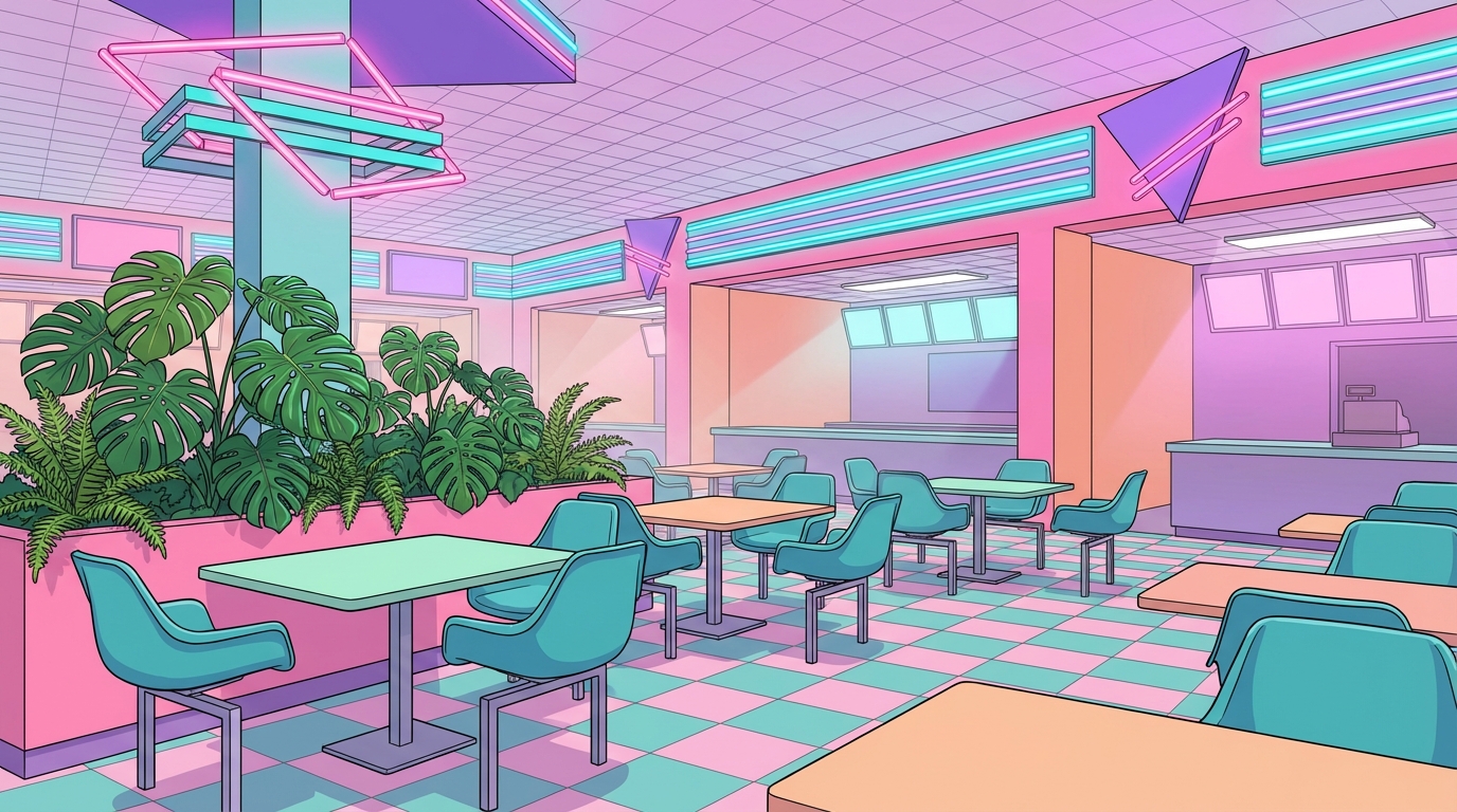 Nostalgia for Neon Signs and Food Courts