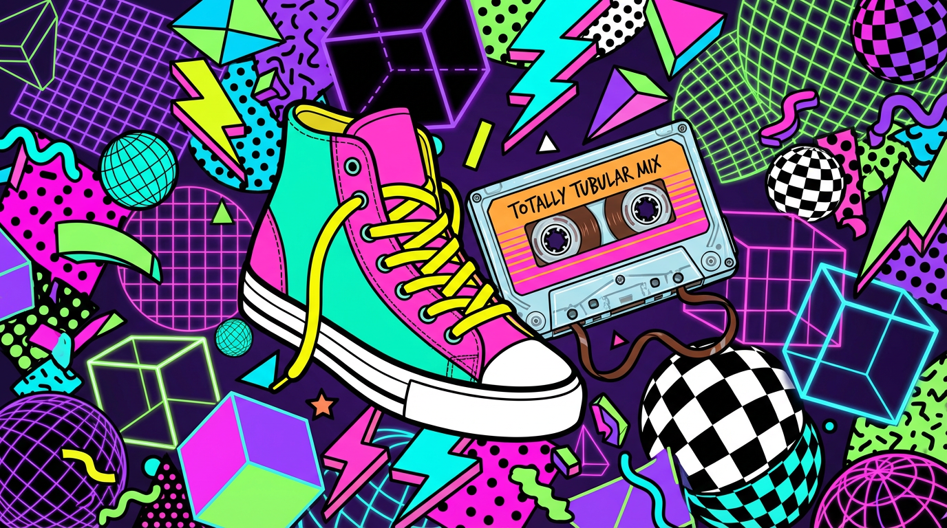 Totally Tubular 80s Slang Words for Your Next Viral Post Featured Image
