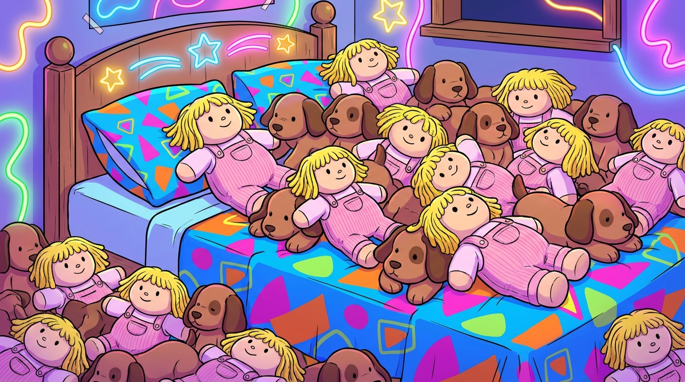 Adoptable Plushies Hogging Your Mattress