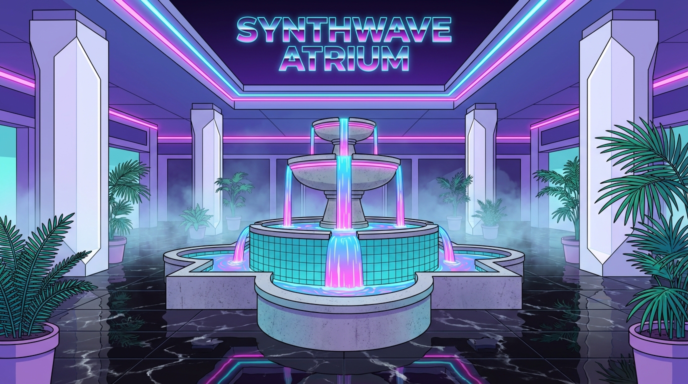 Chasing Neon Dreams And Chlorinated Echoes: The Mall Fountain Aesthetic Featured Image