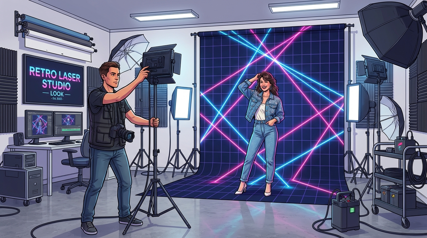The Ultimate Guide To Rocking Retro Laser Background Photos Recreating The Retro Laser Studio Look Today