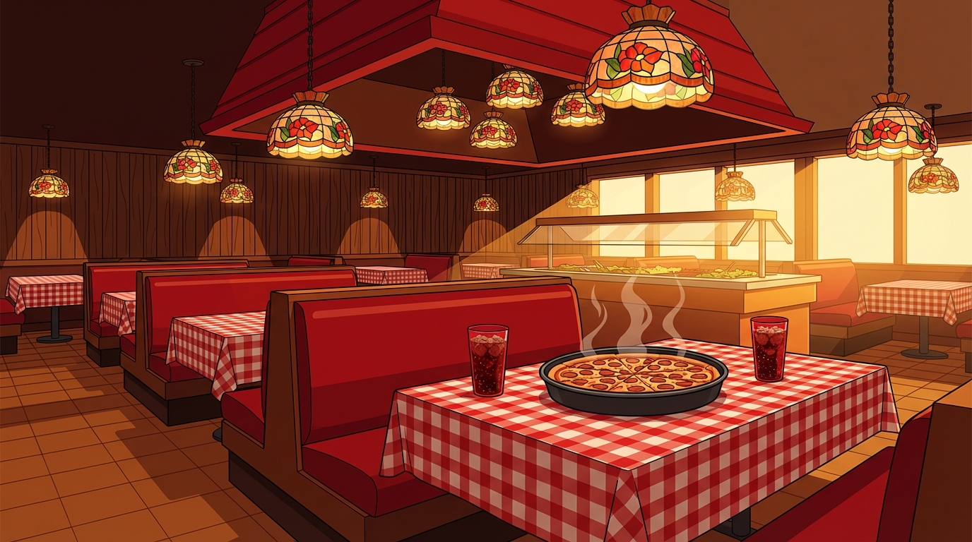 The Ultimate Time Travel Trip To The 1980s Pizza Hut Interior Featured Image