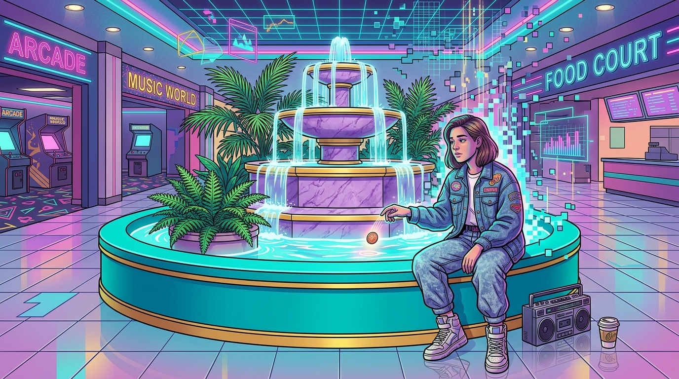 Why Mall Fountain Philosophy Is The Ultimate Vaporwave Vibe From Retail Psychology To Digital Nostalgia Relics
