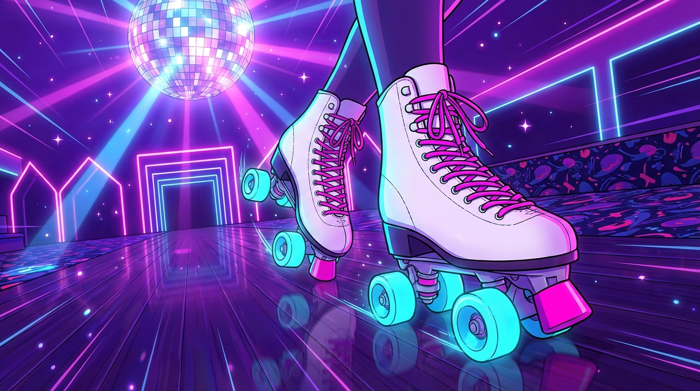 Leveling Up Your Vibe With The Neon Roller Rink Aesthetic Featured Image