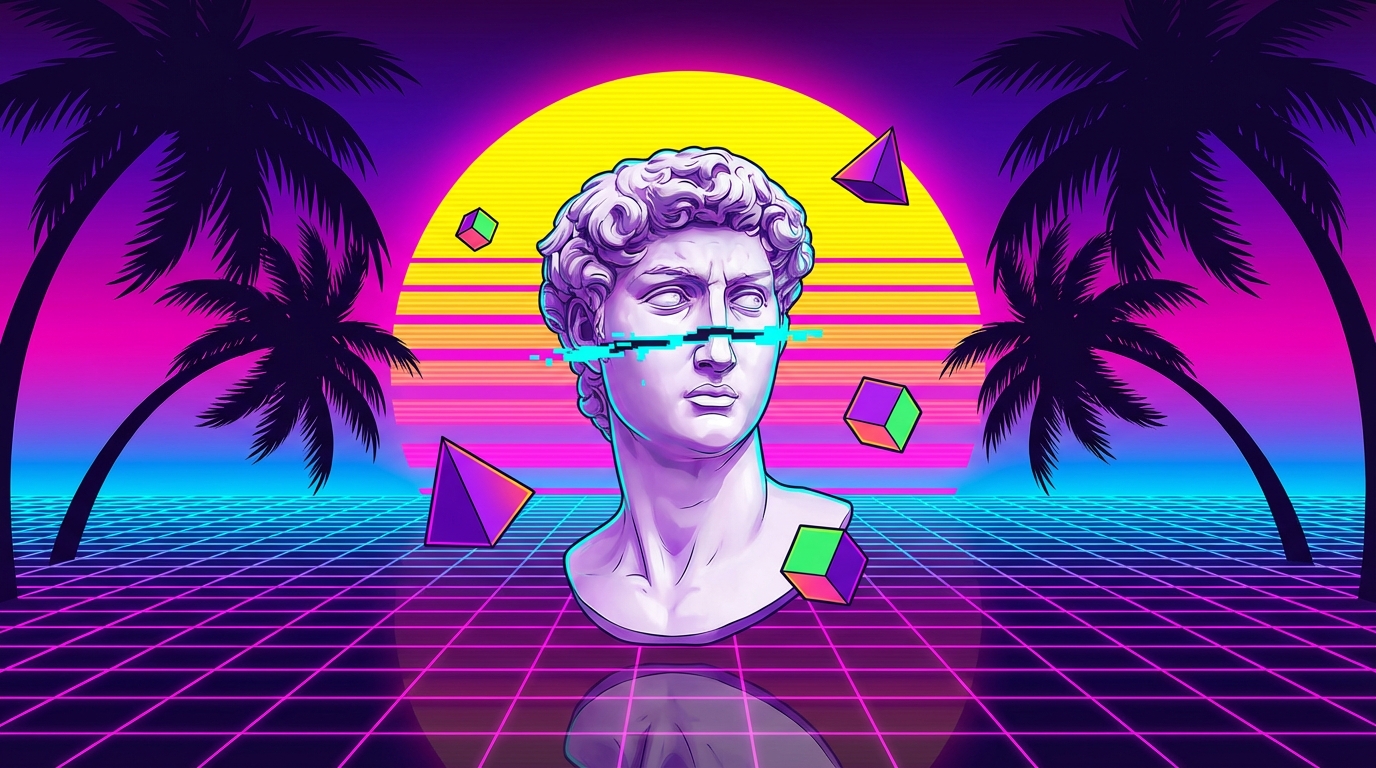 Neon Grids And Marble Busts: Vaporwave Roman Statue Meaning Explained Featured Image