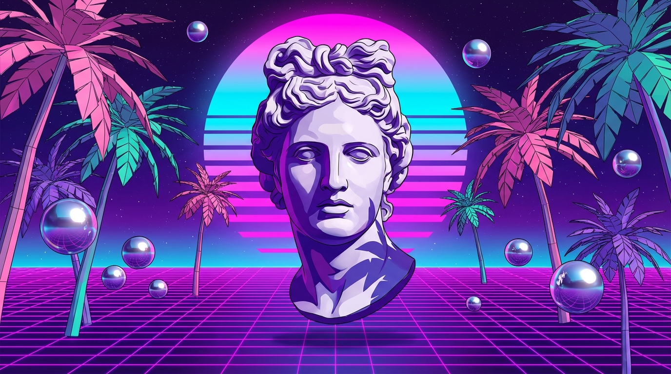 Neon Grids And Sad Marble: The Vaporwave Greek Statue Meme Explained Featured Image