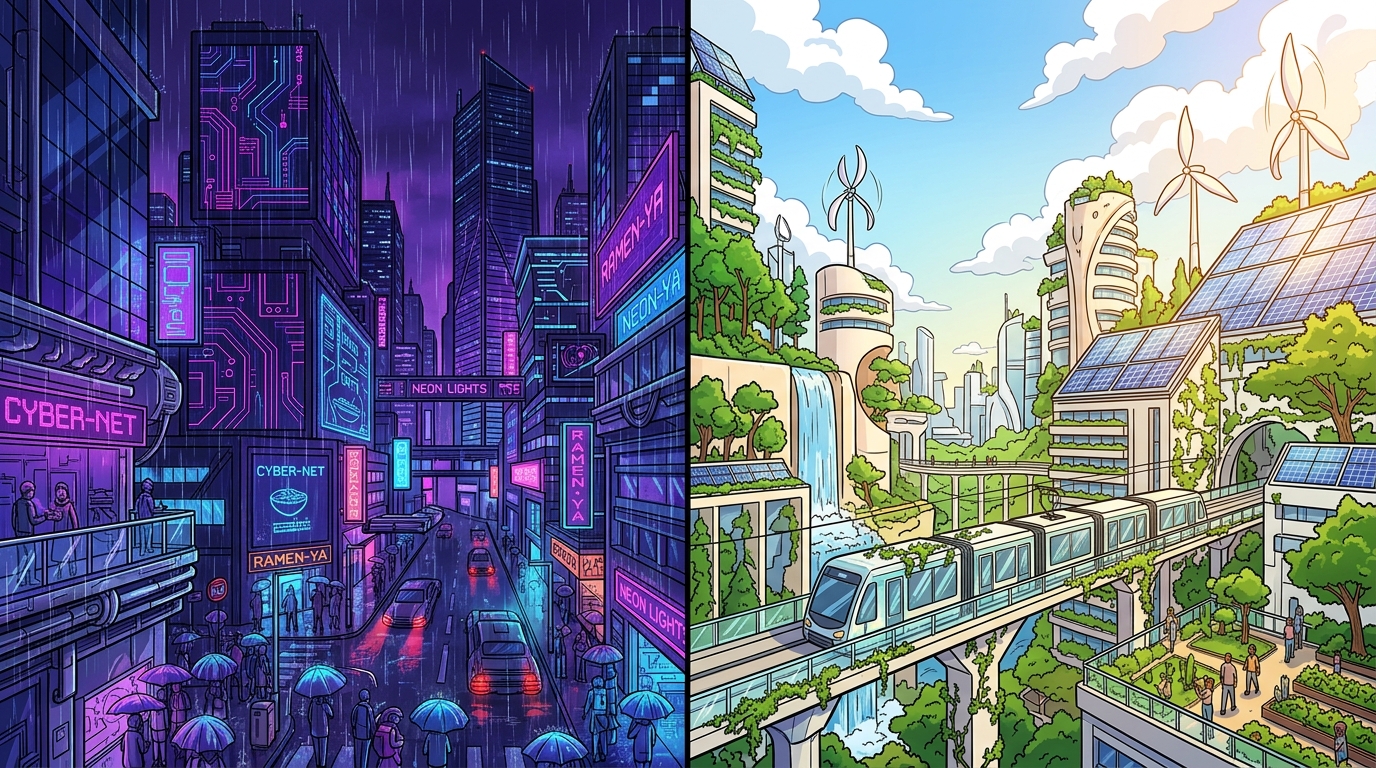 Neon Nights Or Sunny Days Choosing Your Future Aesthetic Featured Image
