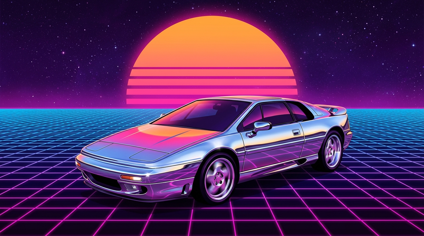 Riding The Neon Grid: The Magic Of 80s Airbrush Chrome Art Featured Image