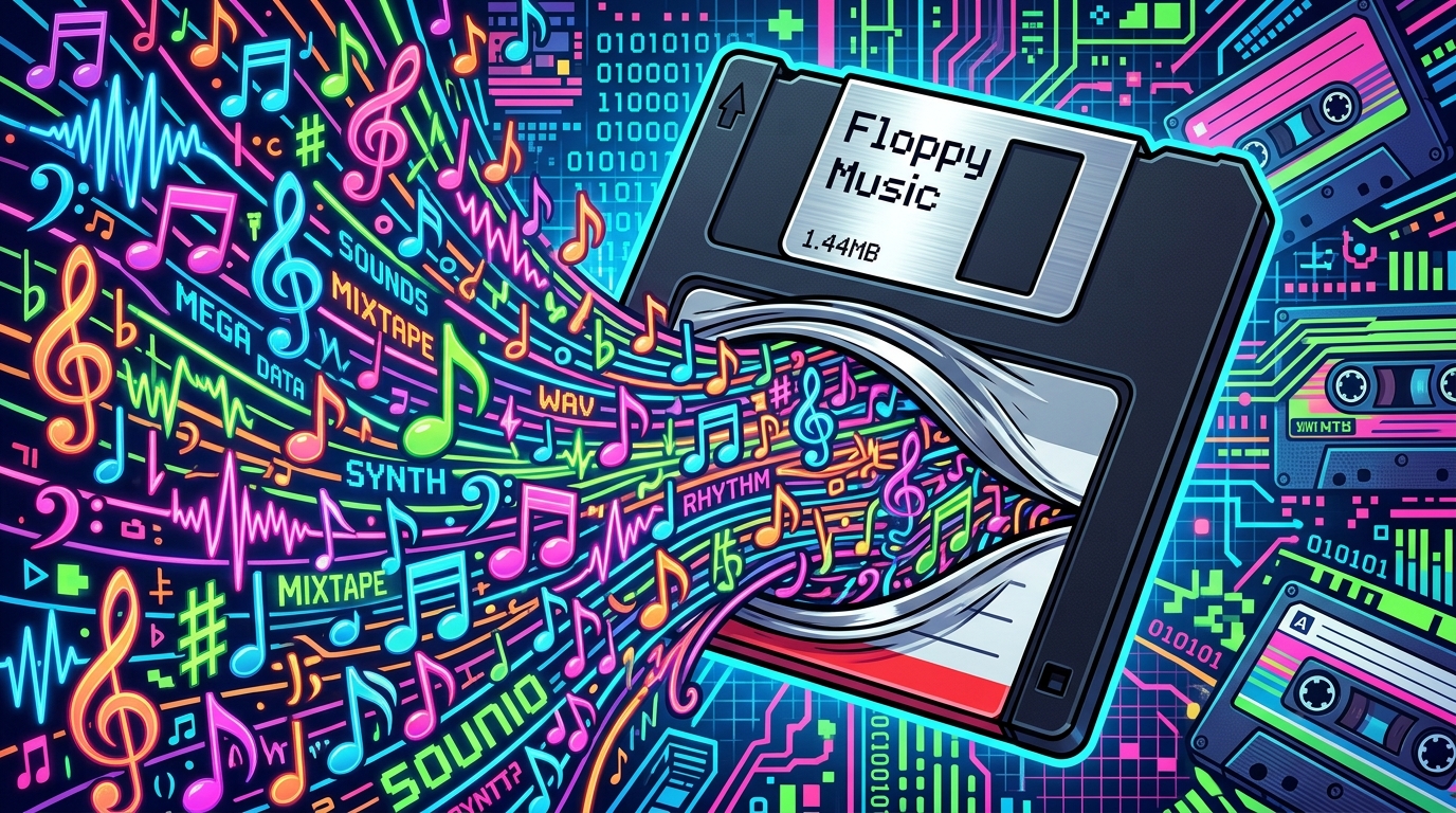 Why Your Old Floppy Disks Are Reincarnating As Synthwave Rockstars Squeezing An Entire Album Into Tiny Storage