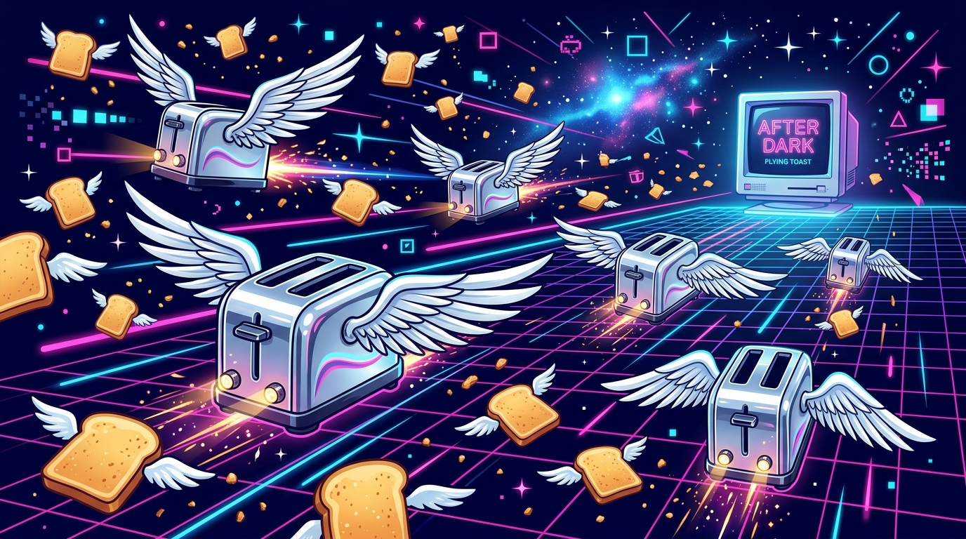 Flying Toasters And Neon Nostalgia The After Dark Legacy Featured Image
