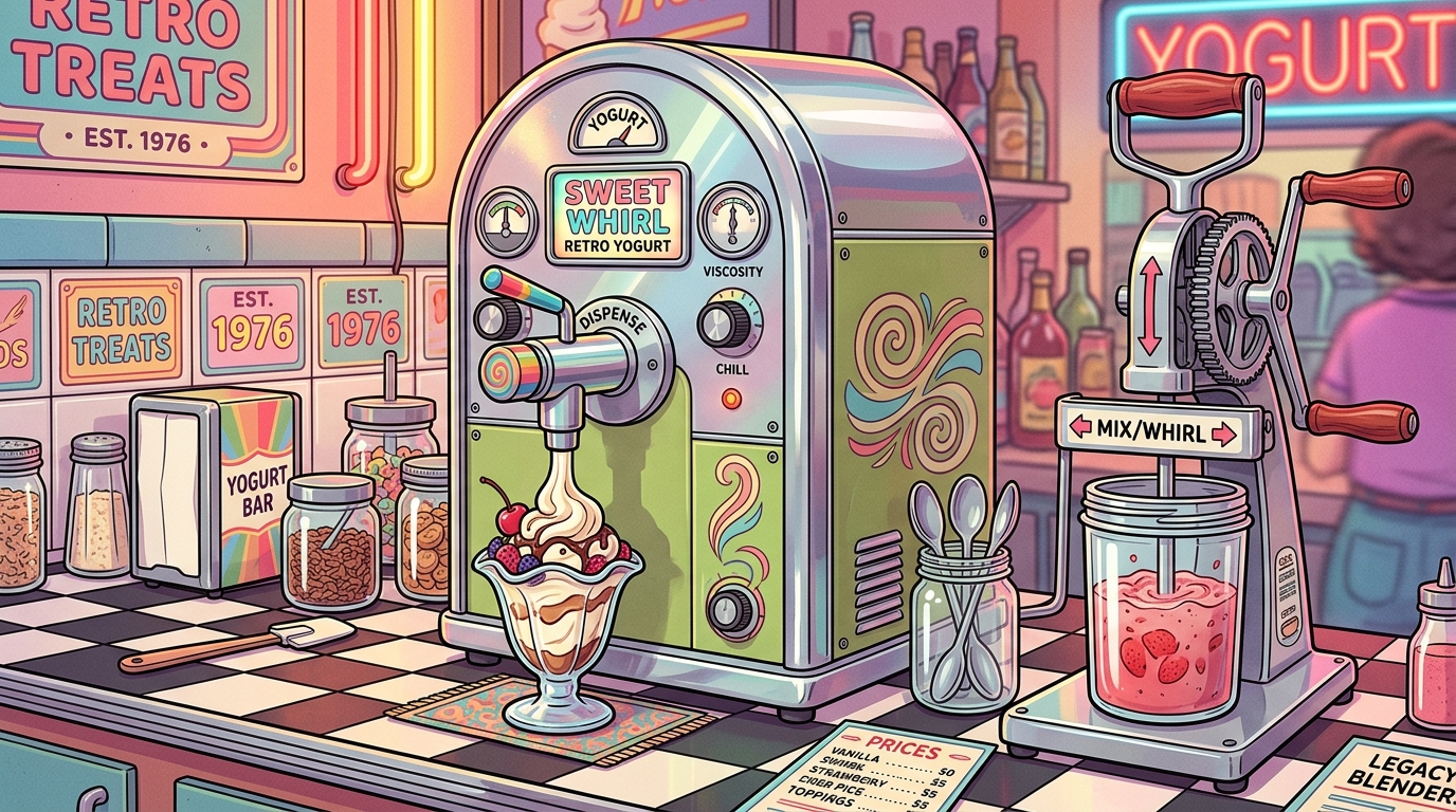 Legacy Blending Techniques And Retro Yogurt Machinery