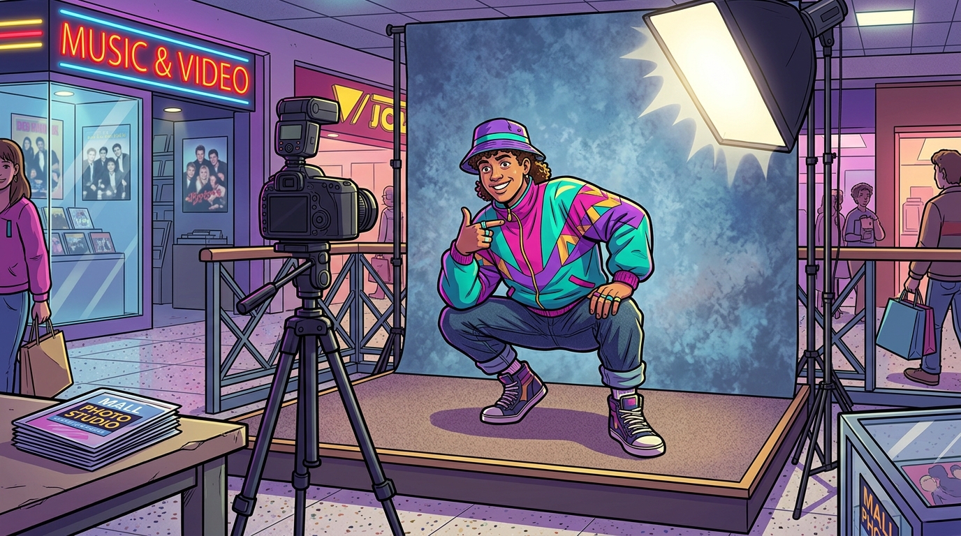 Mastering The Art Of The Awkward Mall Pose