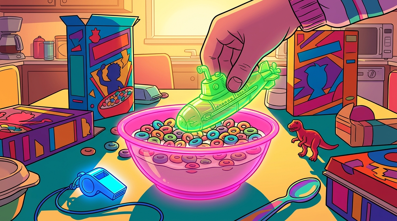 Neon Mornings And Plastic Treasures The Golden Era Of Retro Cereal Prizes Featured Image