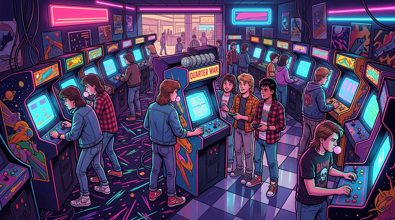 Neon Nights And Quarter Wars At The Mall Featured Image