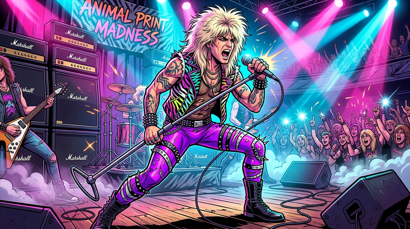 Spandex Studs And Animal Print Madness