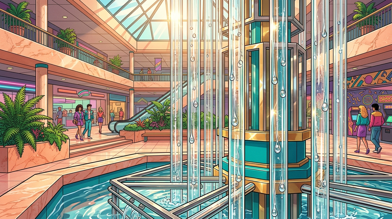 The Secret Science Of The Glass Rod Mall Fountain Featured Image