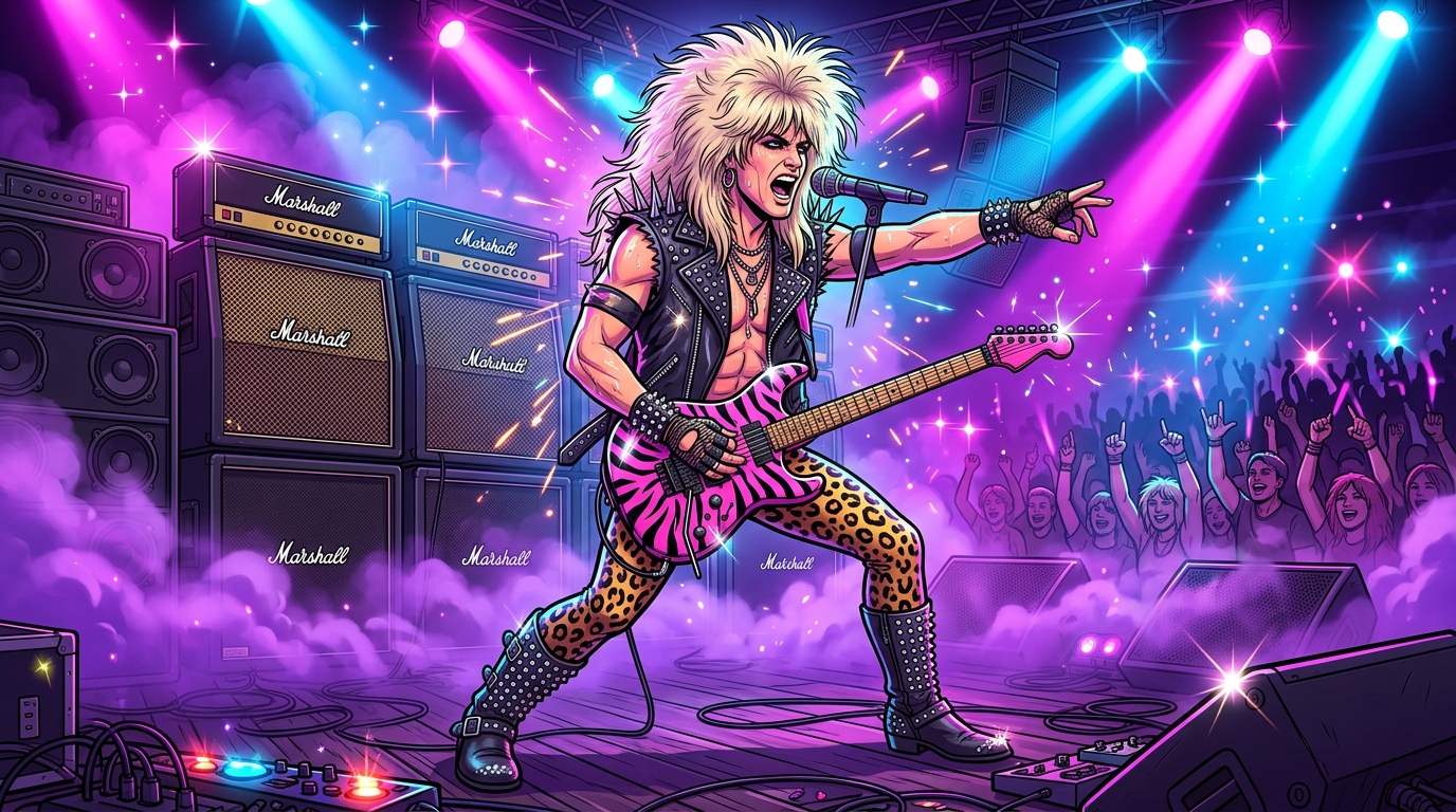 The Ultimate Guide To 80s Hair Metal Fashion And Glam Rock Excess Featured Image