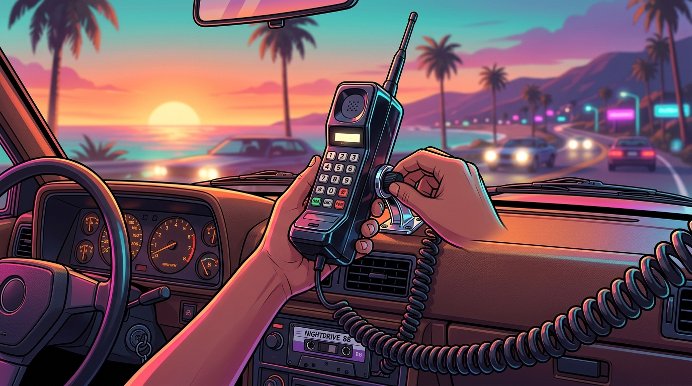 Dial Into The Matrix With The Ultimate Retro Car Phone Prop Mounting Your Retro Prop For Maximum Vibes