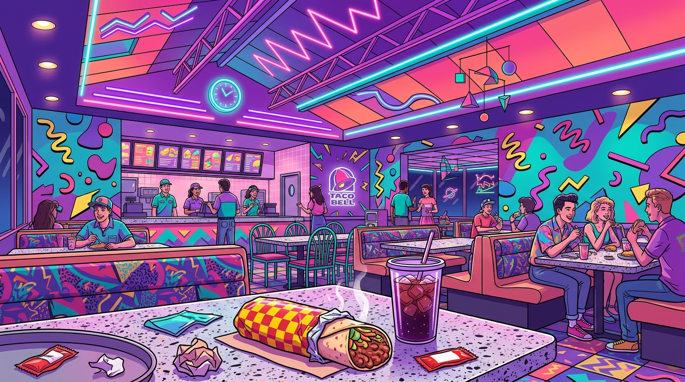 Neon Dreams And Bean Burritos The Ultimate Retro Taco Bell Vibe Featured Image