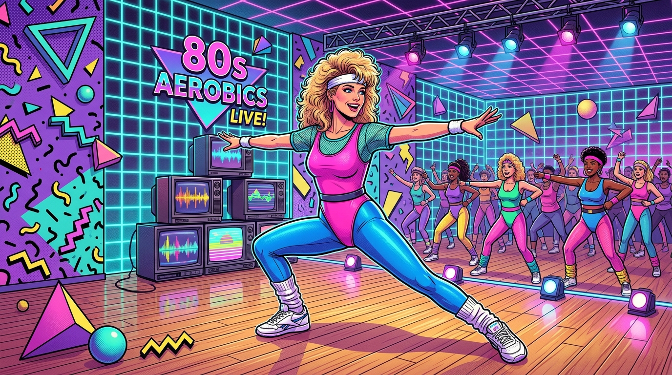 Neon Spandex And Synth Beats The 80s Aerobics Revolution Featured Image