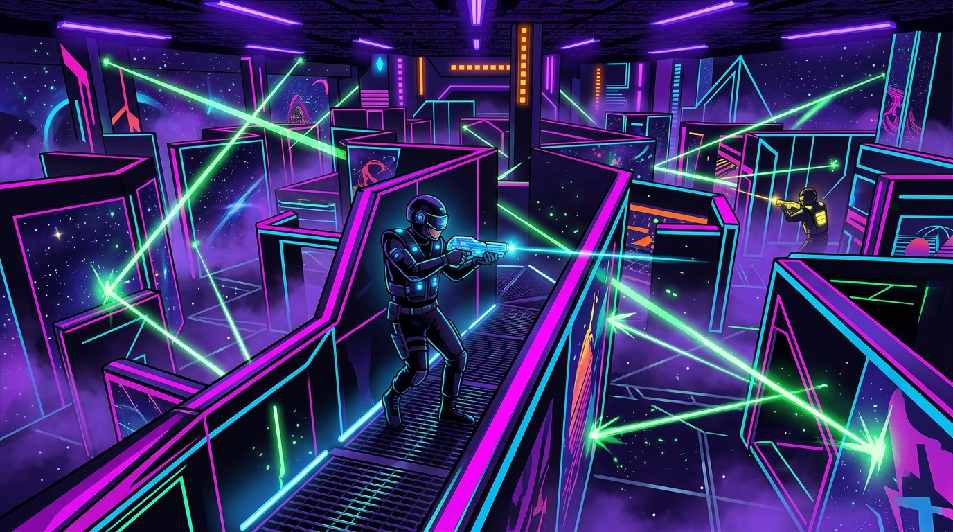Step Into The Neon Void: Mastering The Laser Tag Arena Aesthetic Featured Image