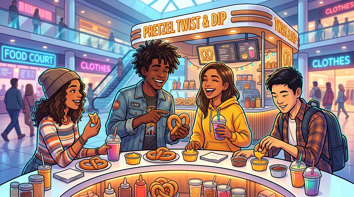 Neon Dreams And Cinnamon Screams The Ultimate Mall Kiosk Snack Nostalgia Trip The Social Ritual Of Circular Kiosk Grazing