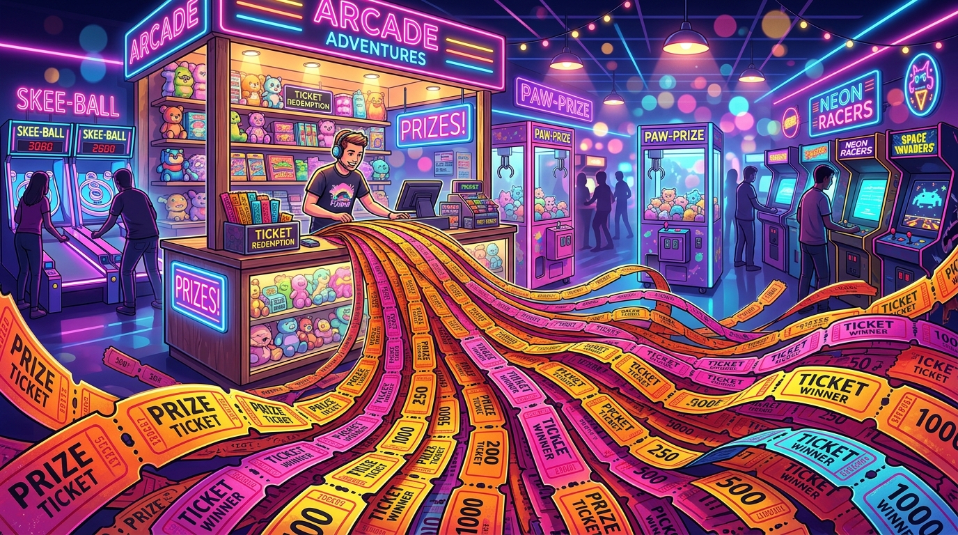 Winning The Neon Dream With Boardwalk Arcade Tickets Featured Image
