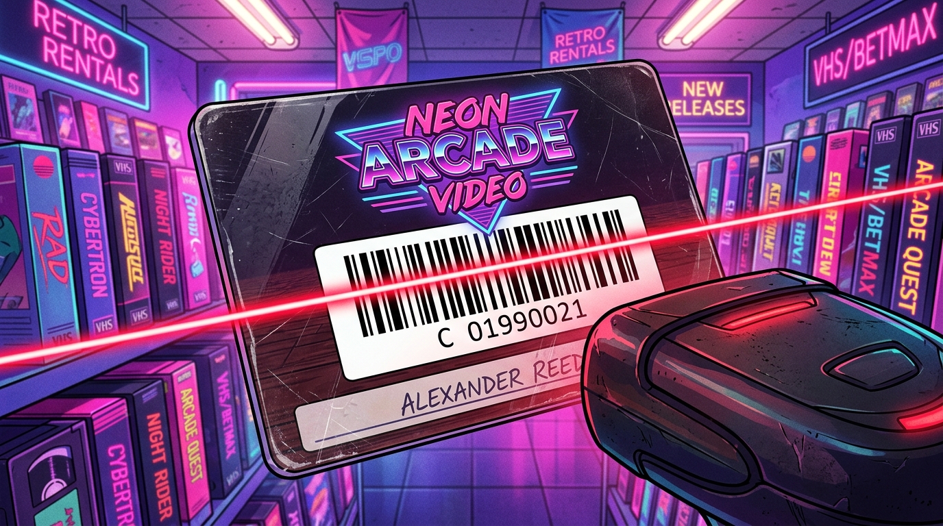 Your Golden Ticket To The Retro Video Rental Kingdom Decoding The Magic Of Retro Membership Barcodes