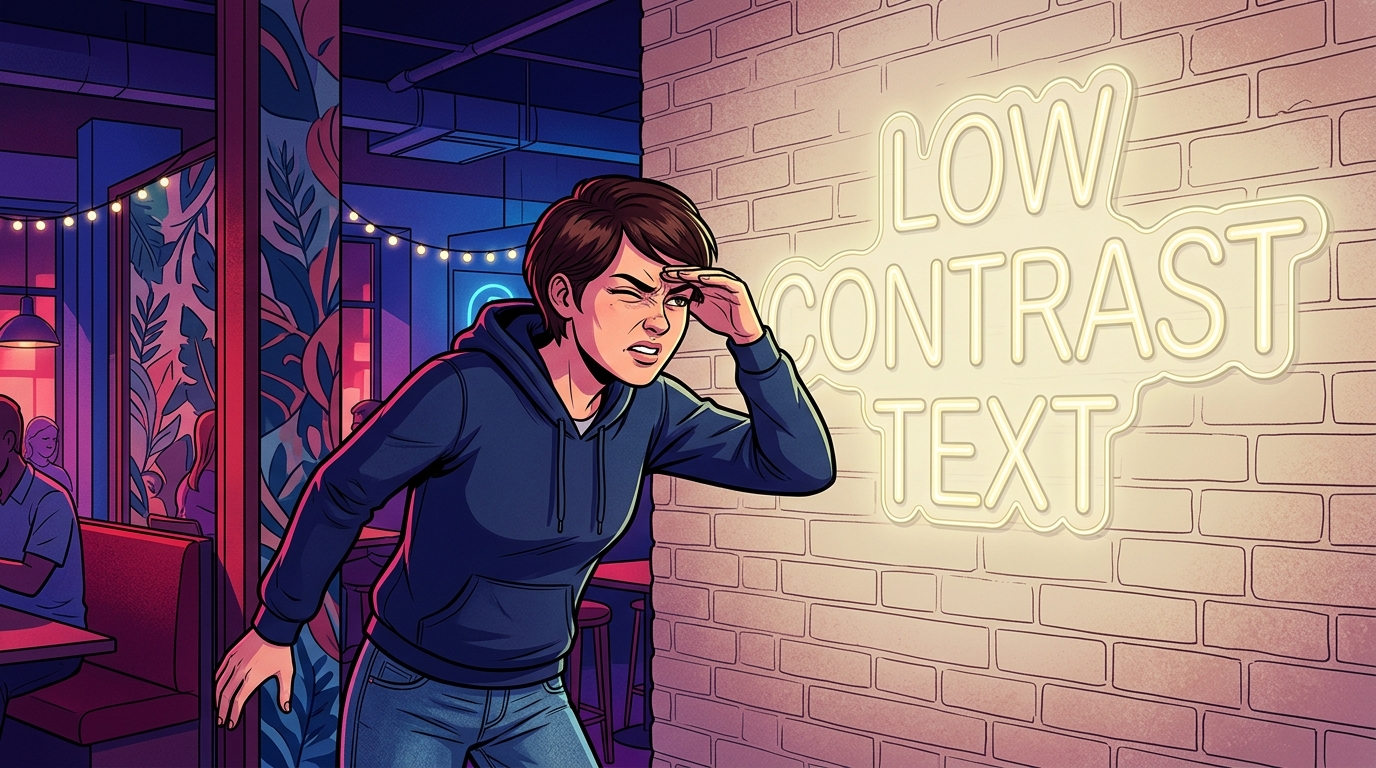 How To Avoid Total Neon Sign Failures And Design Disasters Low Contrast Colors That Kill Your Vibe