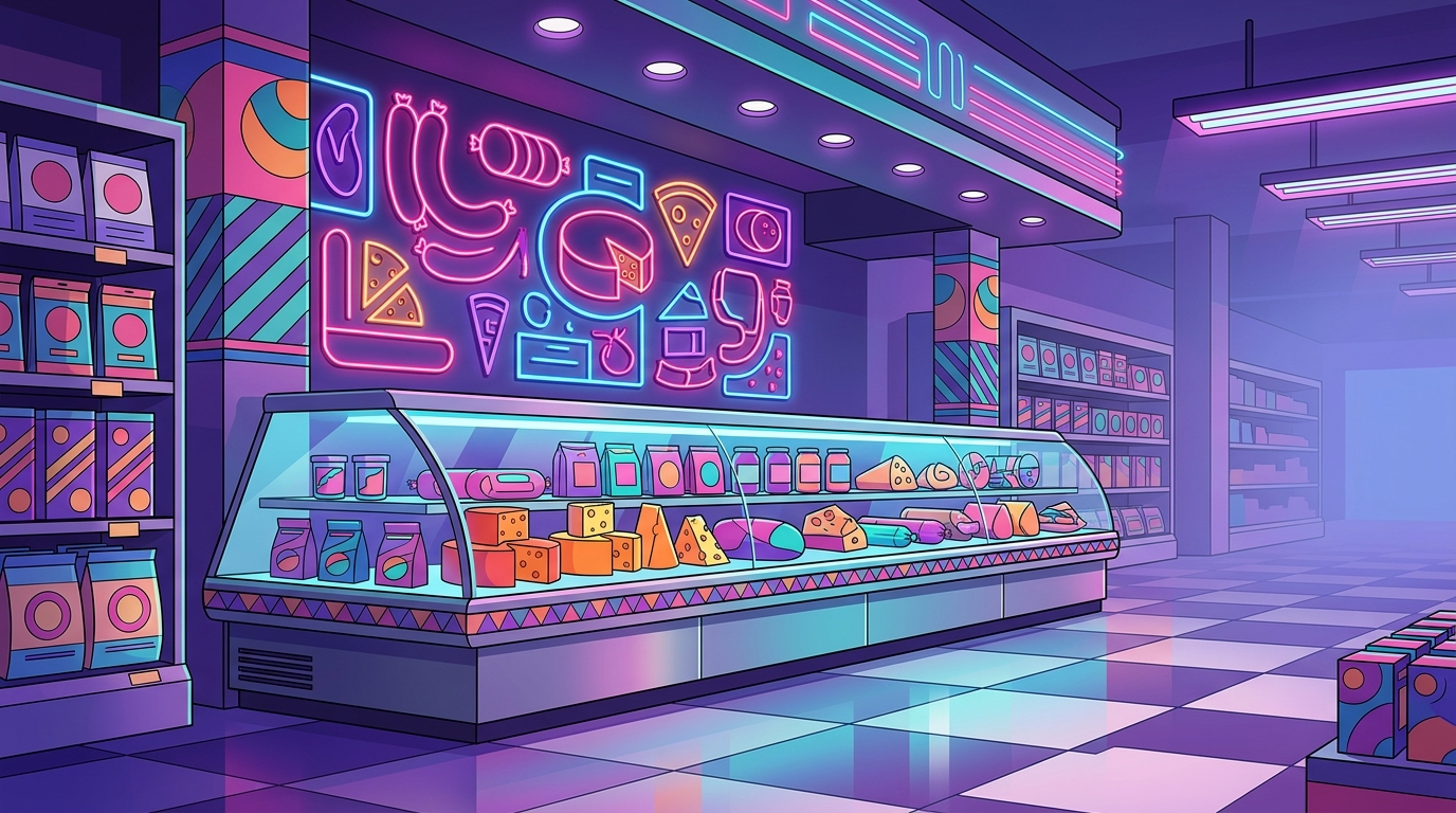 Neon Deli Signs And The Synthwave Supermarket Glow