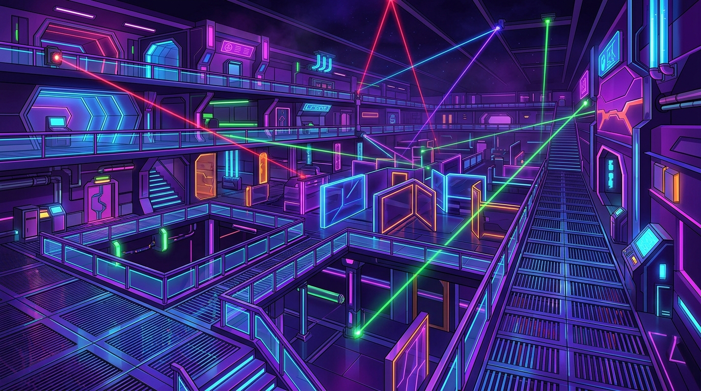 Neon Dreams And Tactical Beams In Laser Tag Arena Design Featured Image