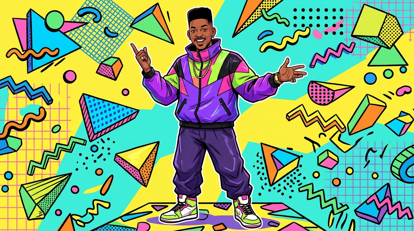 The Fresh Prince Of Neon Windbreaker Color Blocks Featured Image