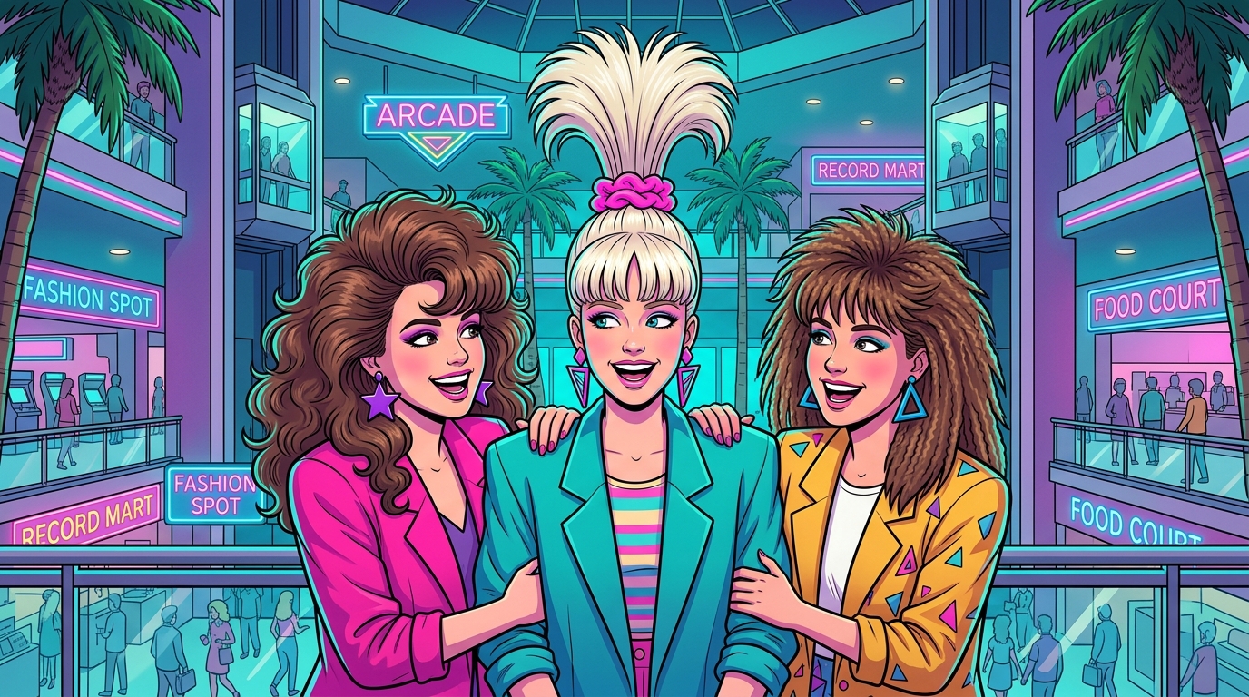 The Ultimate Guide To 1980s Mall Hair Styles Featured Image