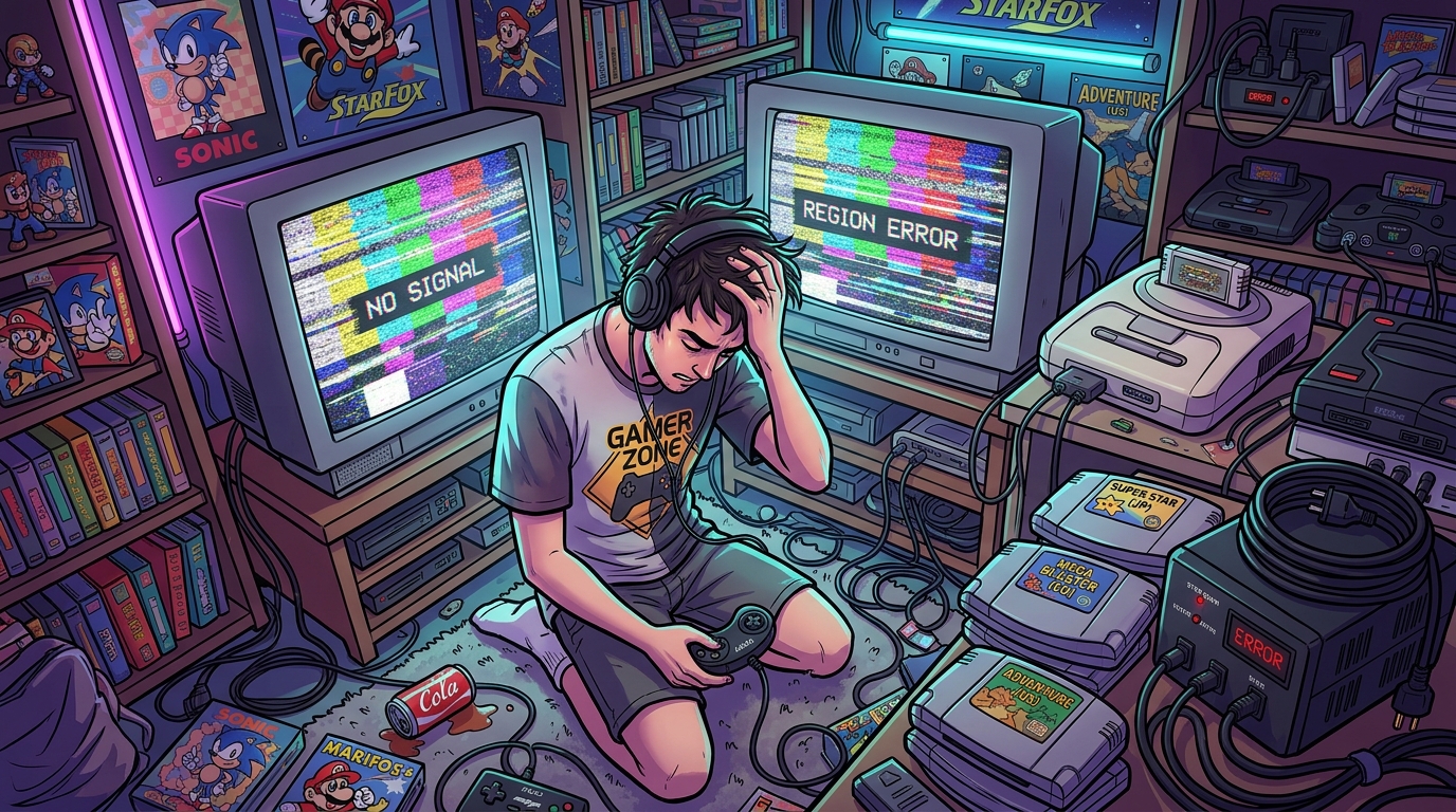 How To Avoid Total Retro Gaming Console Disasters Dodging The Region Lock And Video Signal Trap