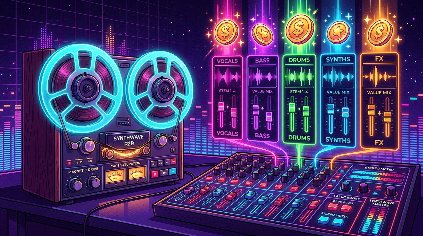 Neon Beats on a Budget: Your Guide to Synthwave Audio Mastering Prices Extra Cash for Stem Mastering and Tape Saturation