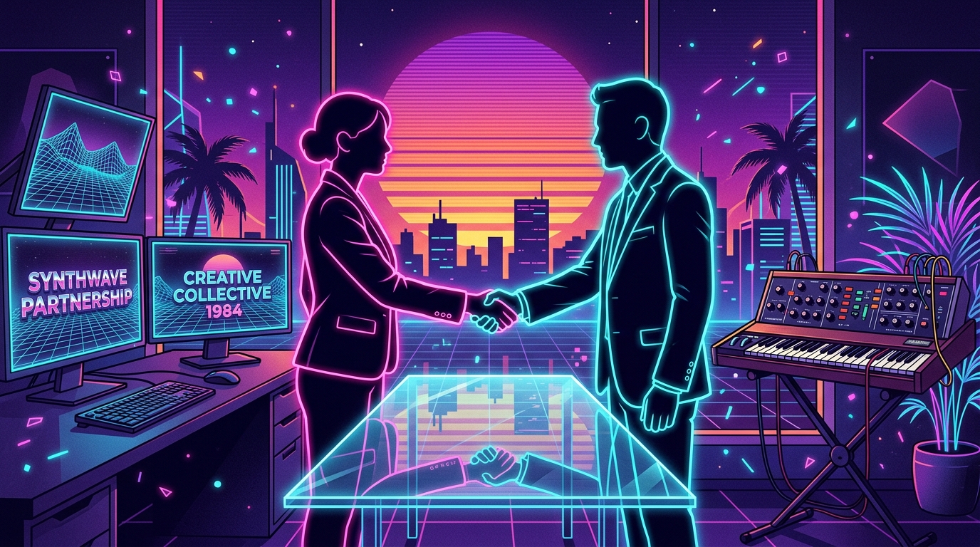 How To Find A Retro Graphic Designer To Level Up Your Brand Finalizing Your Synthwave Design Partnership