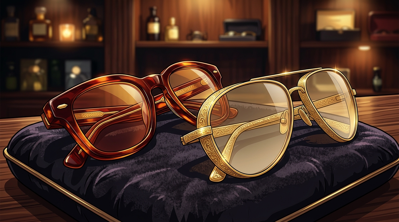 The Ultimate Retro Sunglasses Price Guide For Your 2026 Aesthetic High End Bespoke Frames And Precious Metal Masterpieces