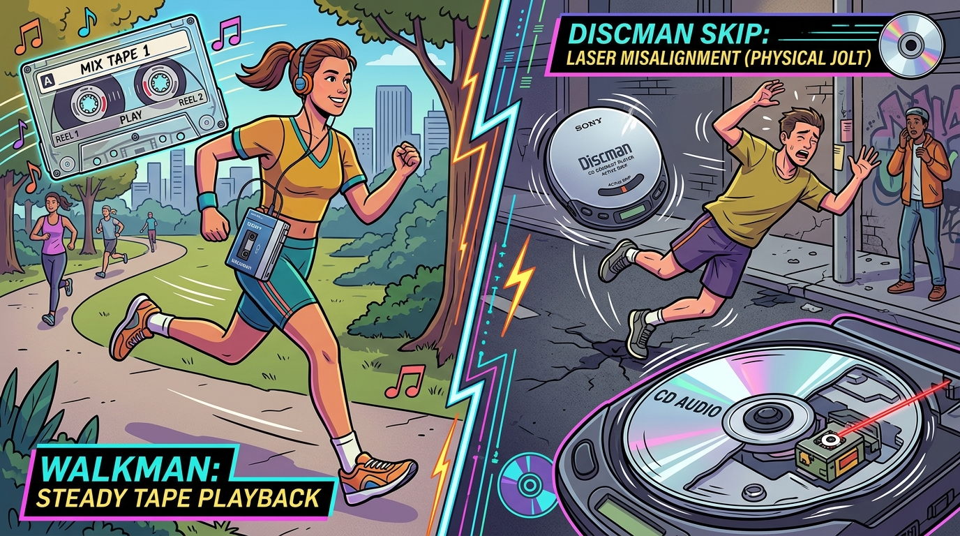 Laser Precision Versus The Infamous Discman Skip