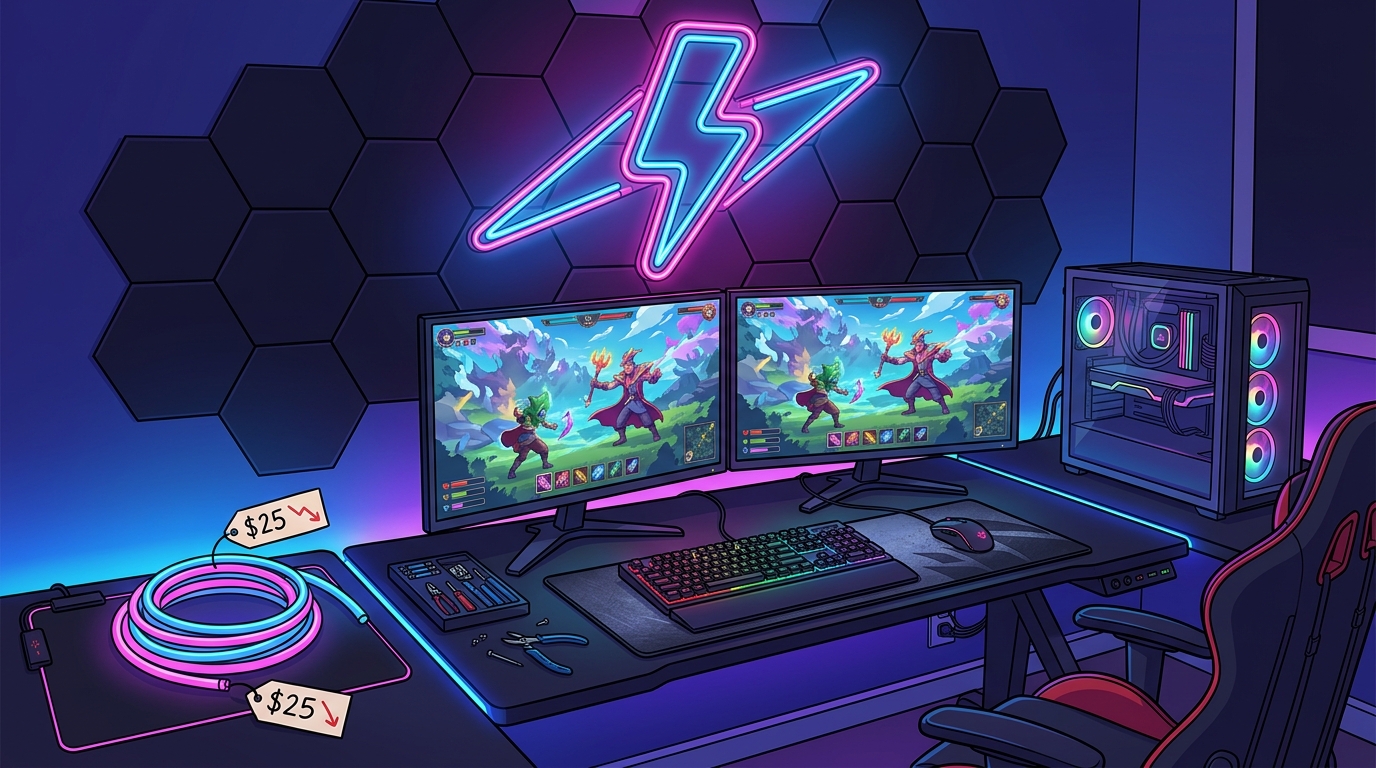 Level Up Your Battlestation Without Breaking The Bank On Custom Neon Sign Costs Featured Image