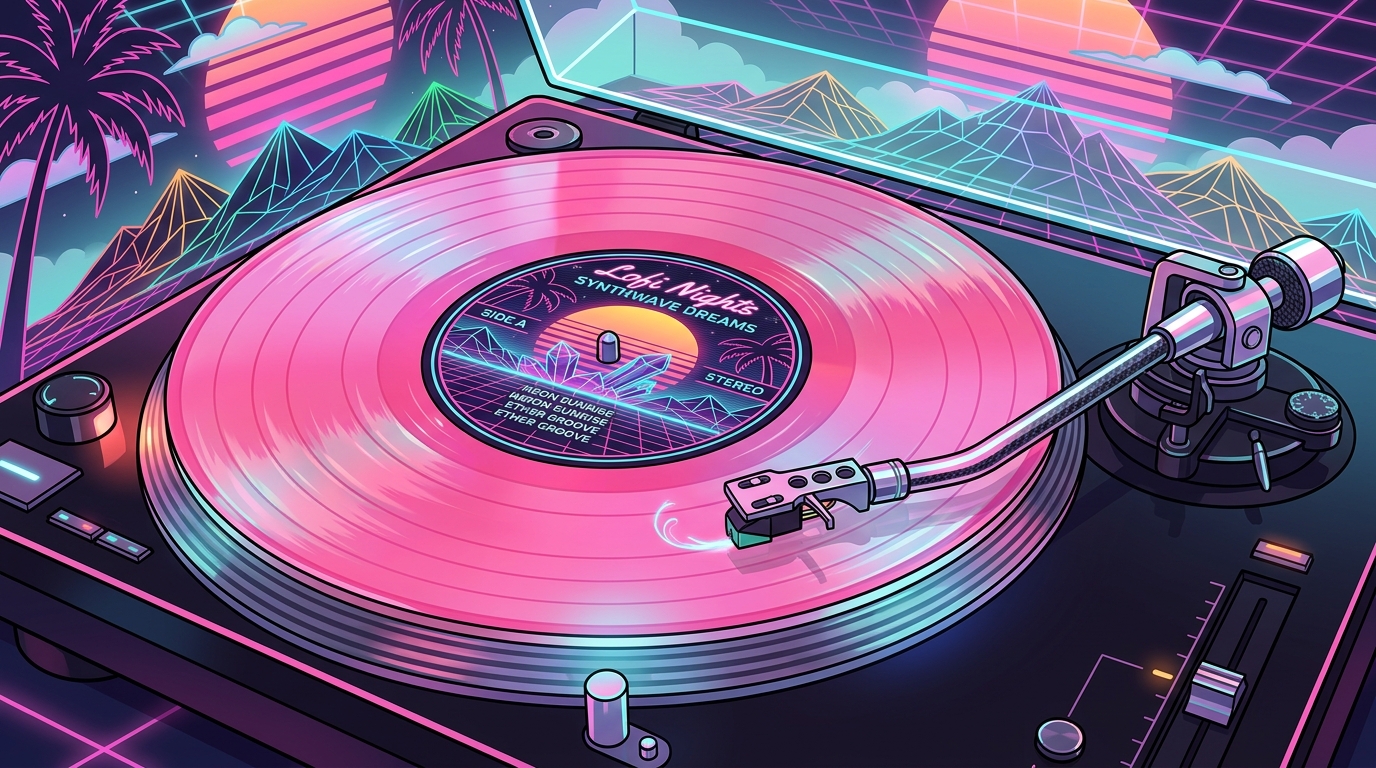 Spinning Pink Plastic The Best Vaporwave Vinyl Labels For Your Collection Featured Image